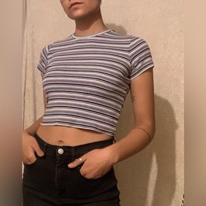 Small Brandy Melville Striped Ashlyn Top